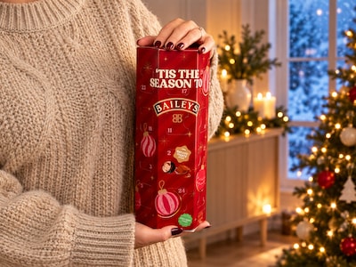 Kuusikulmainen Baileys-joulukalenteri