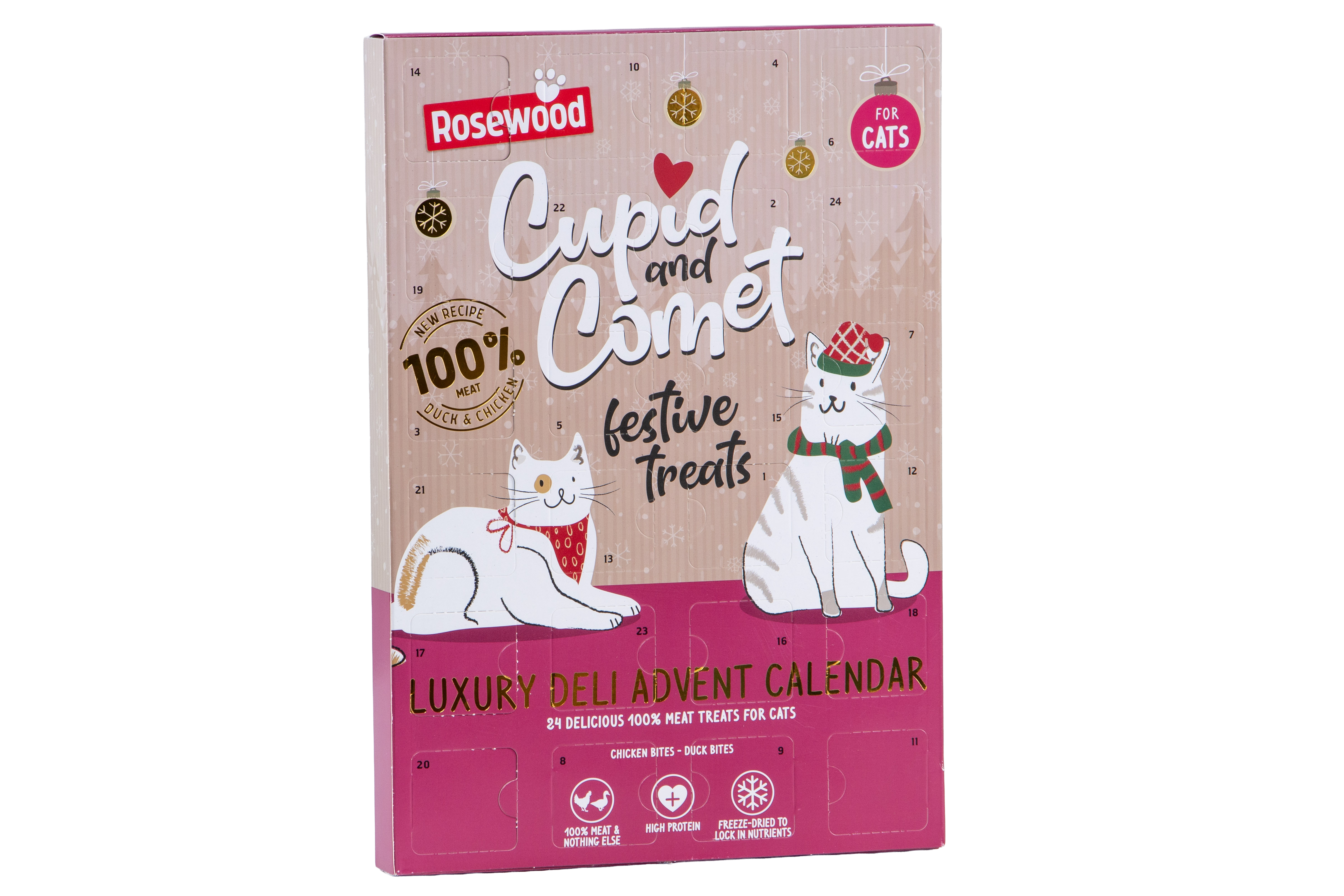 Cupid & Comet luksus-kattekalender