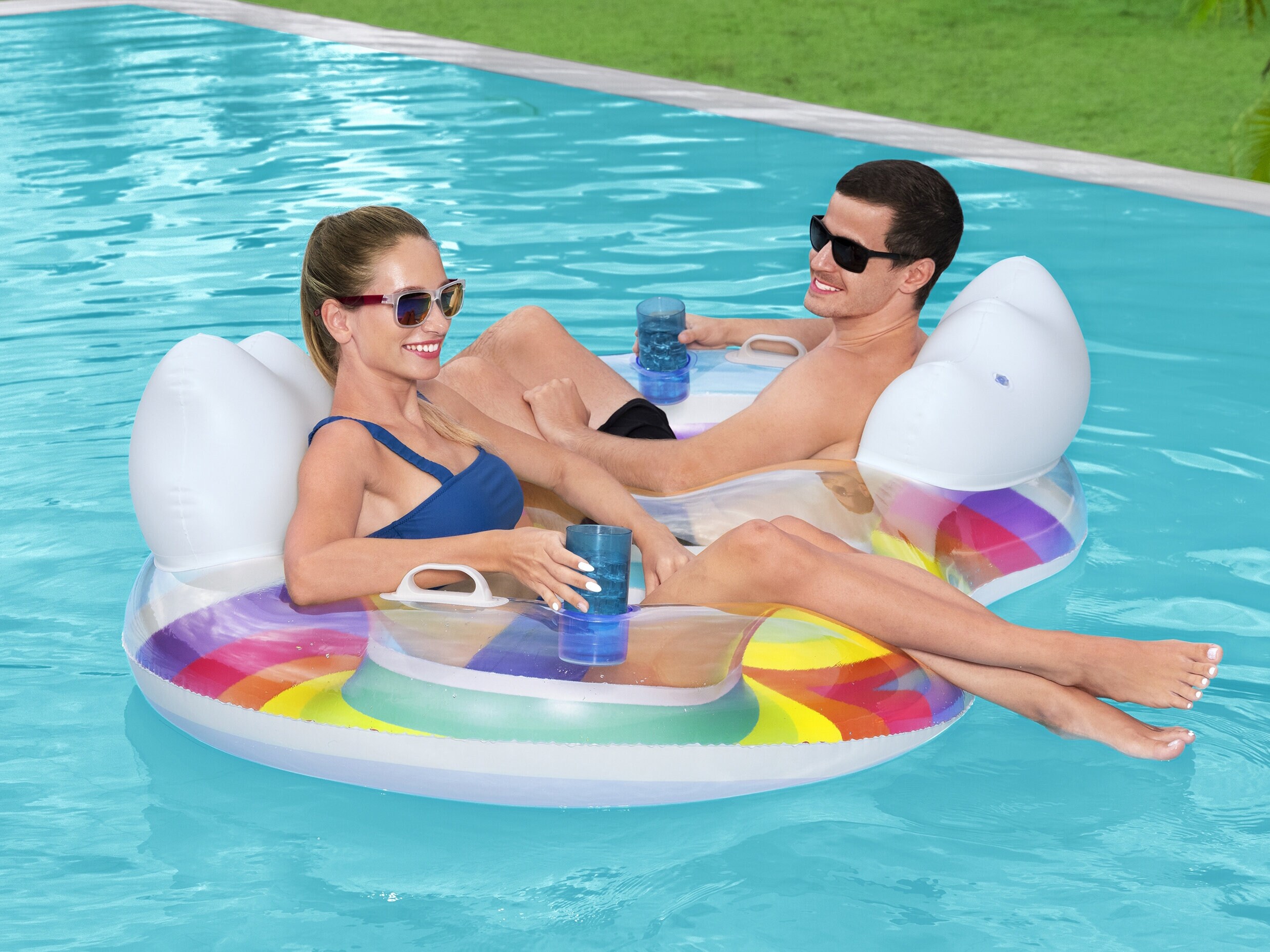 Uimarengas kahdelle - Bestway Rainbow Dreams Double