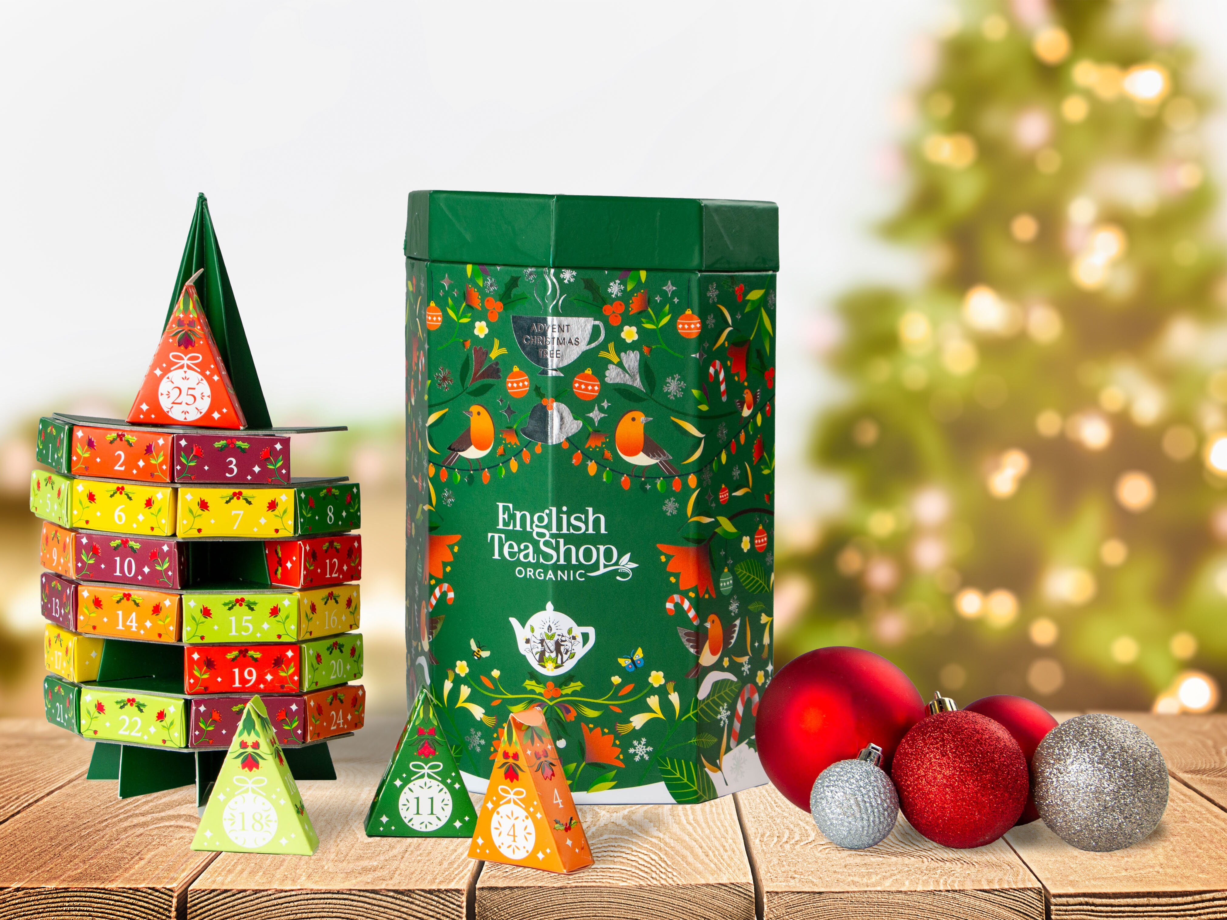 English Tea Shop Christmas Tree Tejulekalender