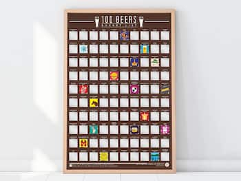 100 Beers Skrabeplakat