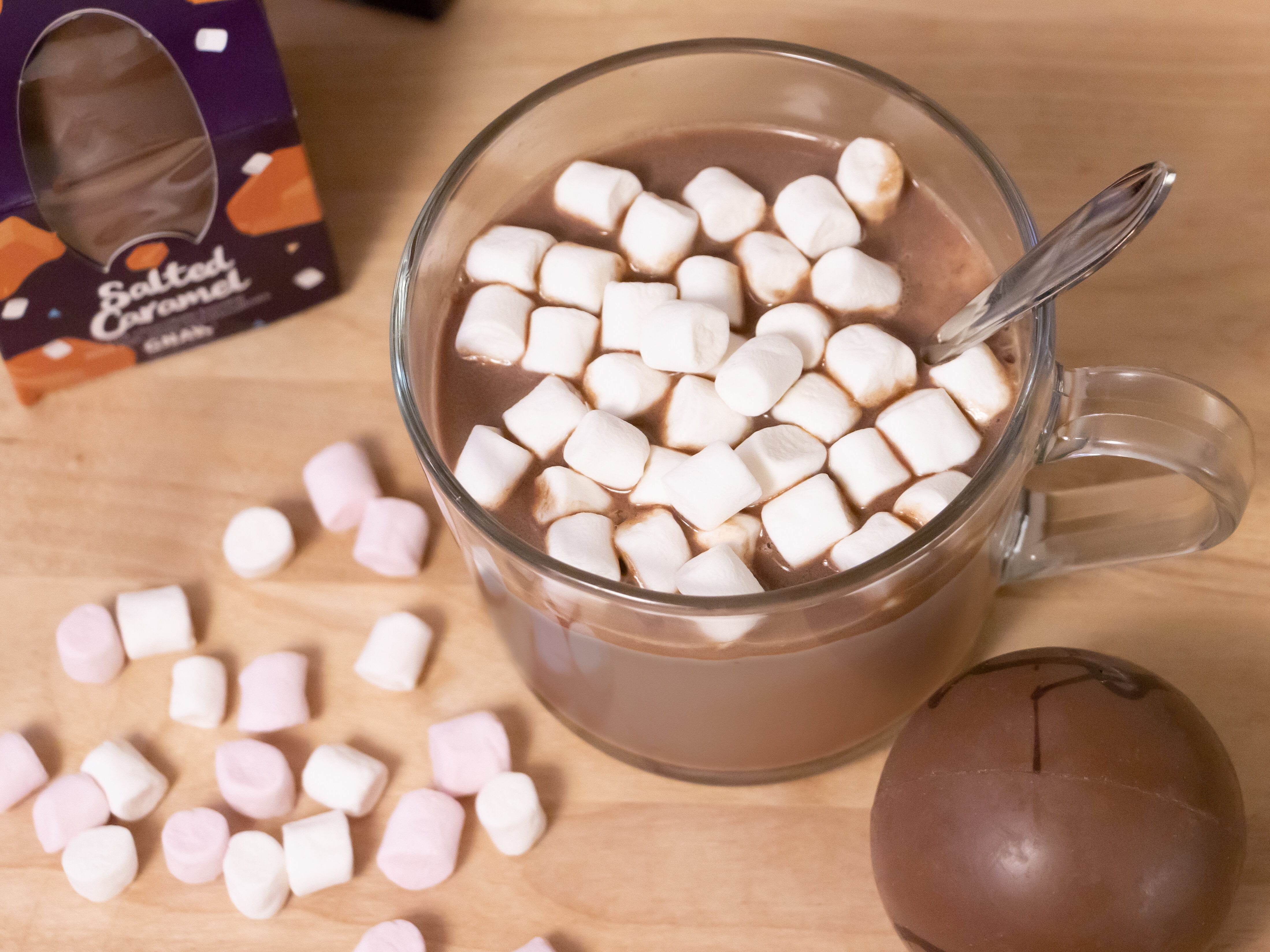 chokladbomb för varm choklad