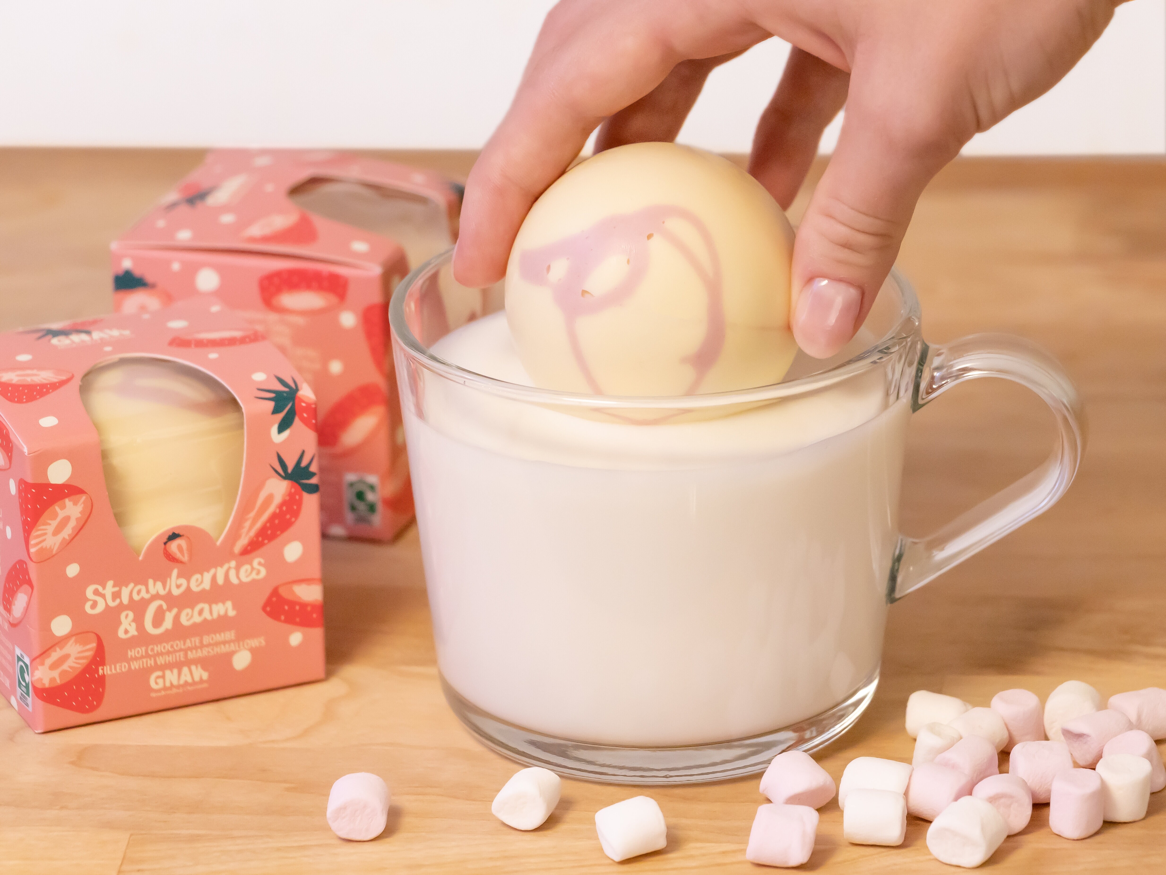 chokoladebombe til varm kakao