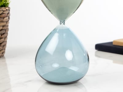blått timeglass