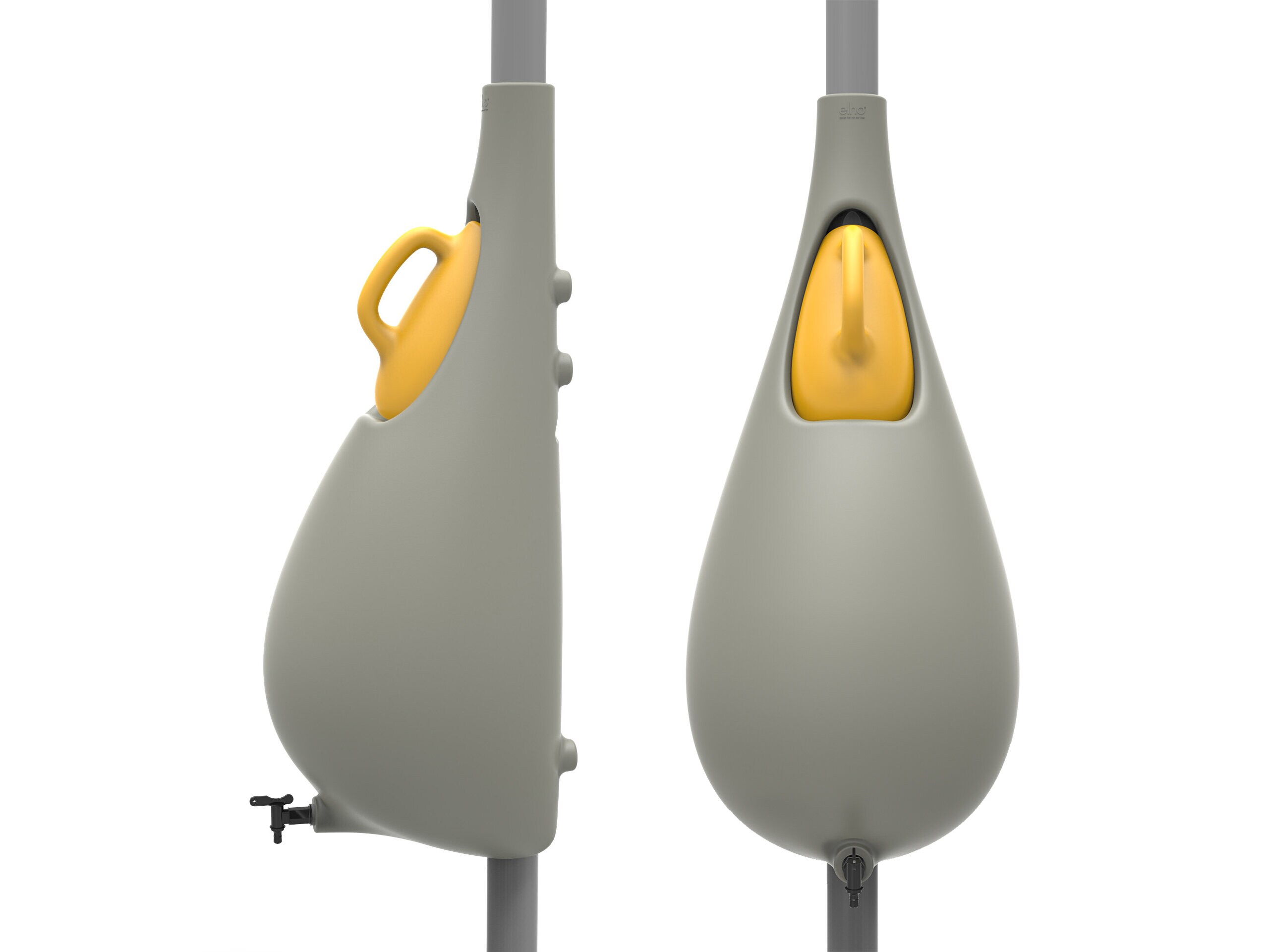 regntunna med vattenkanna