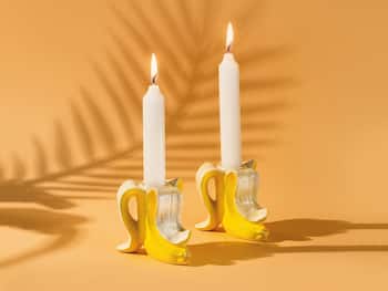 Banana Romance Kerzenhalter 2er-Pack