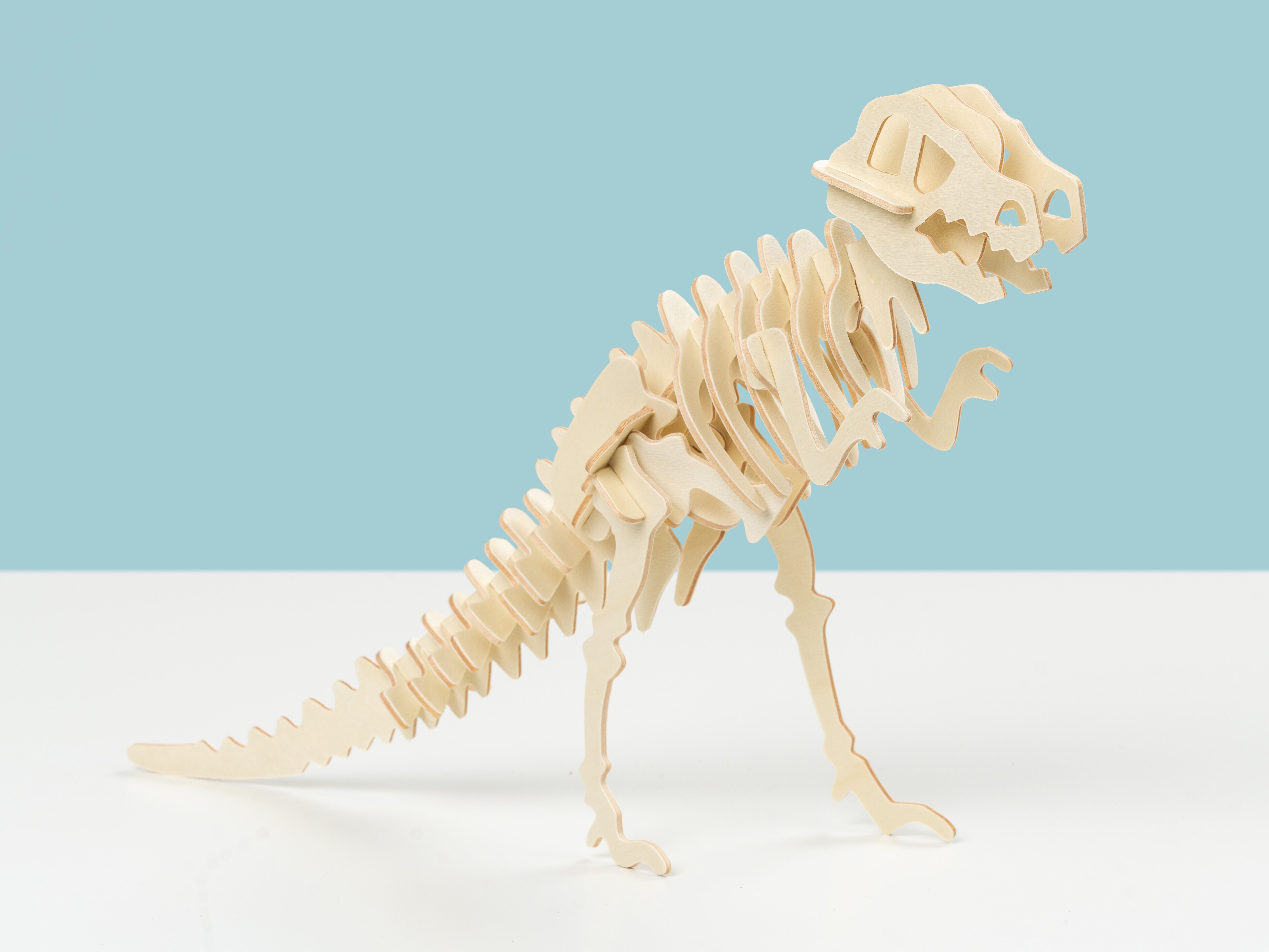 Dinosaurie 3D-pussel i Trä