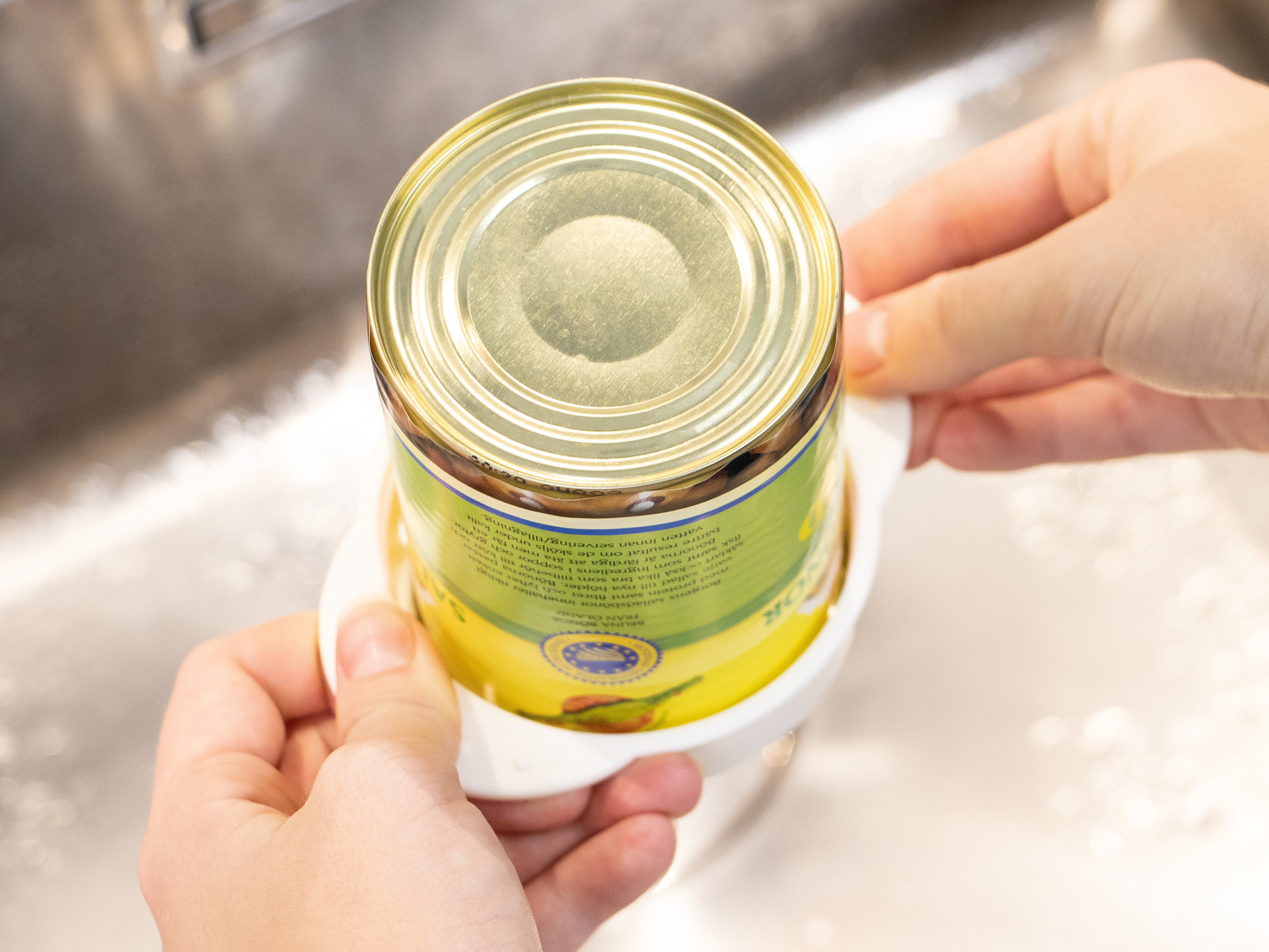 sieb für konservendosen