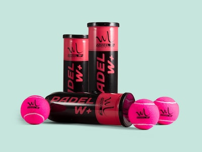 Padel pallot vaaleanpunainen