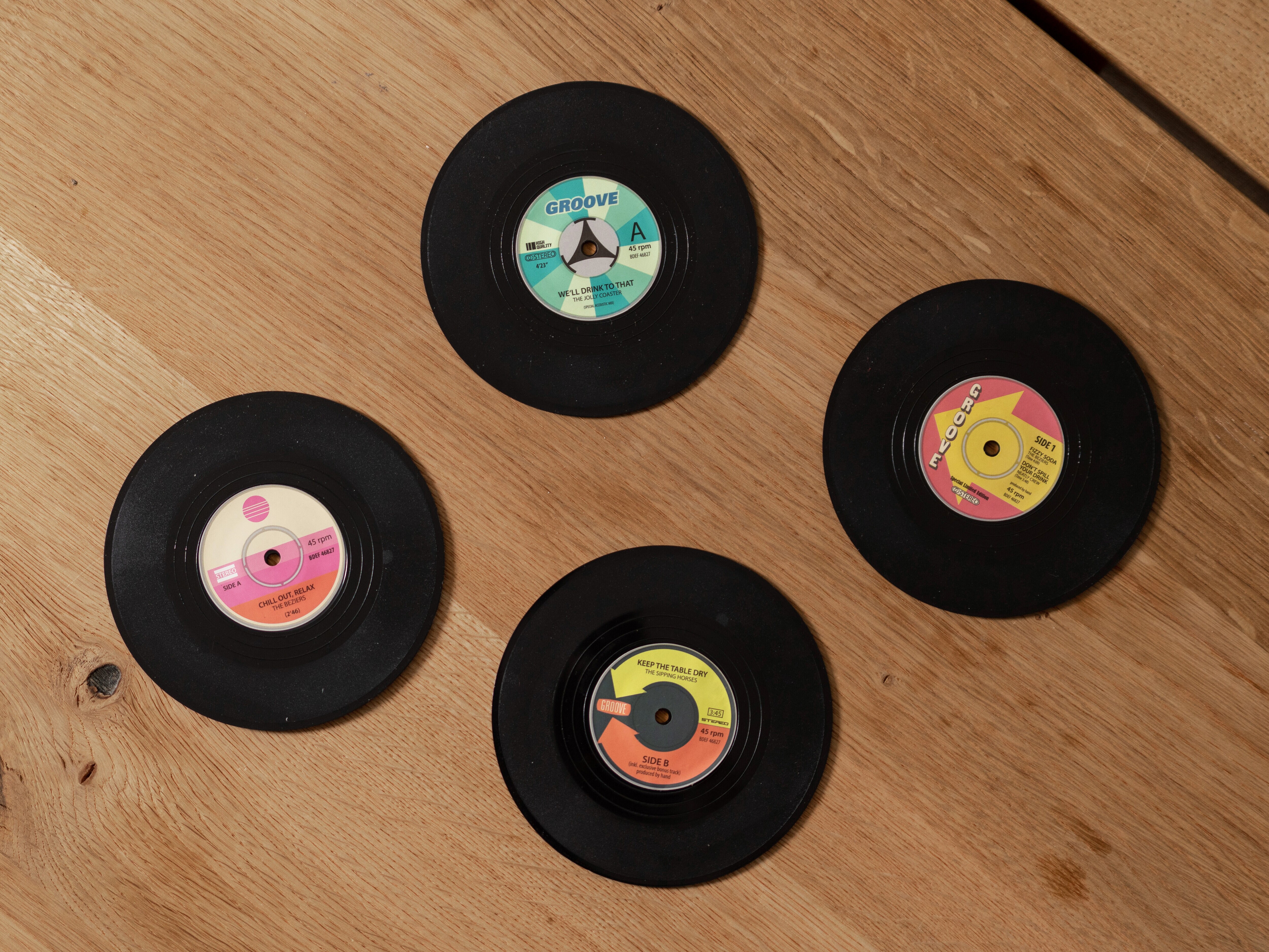 glasunterlage schallplatten