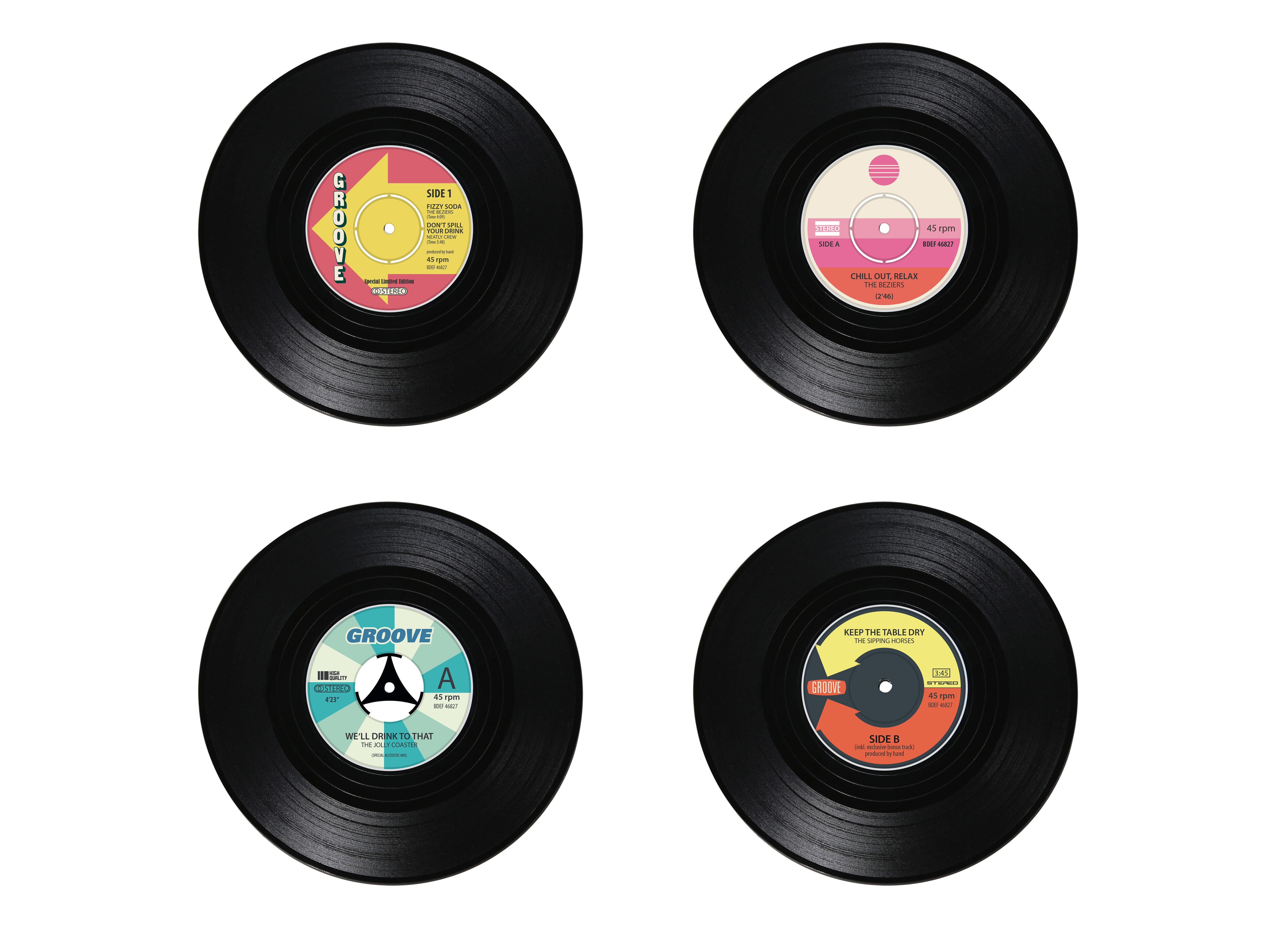 schallplatten glasunterlage