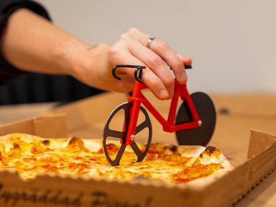pizzaskärare cykel