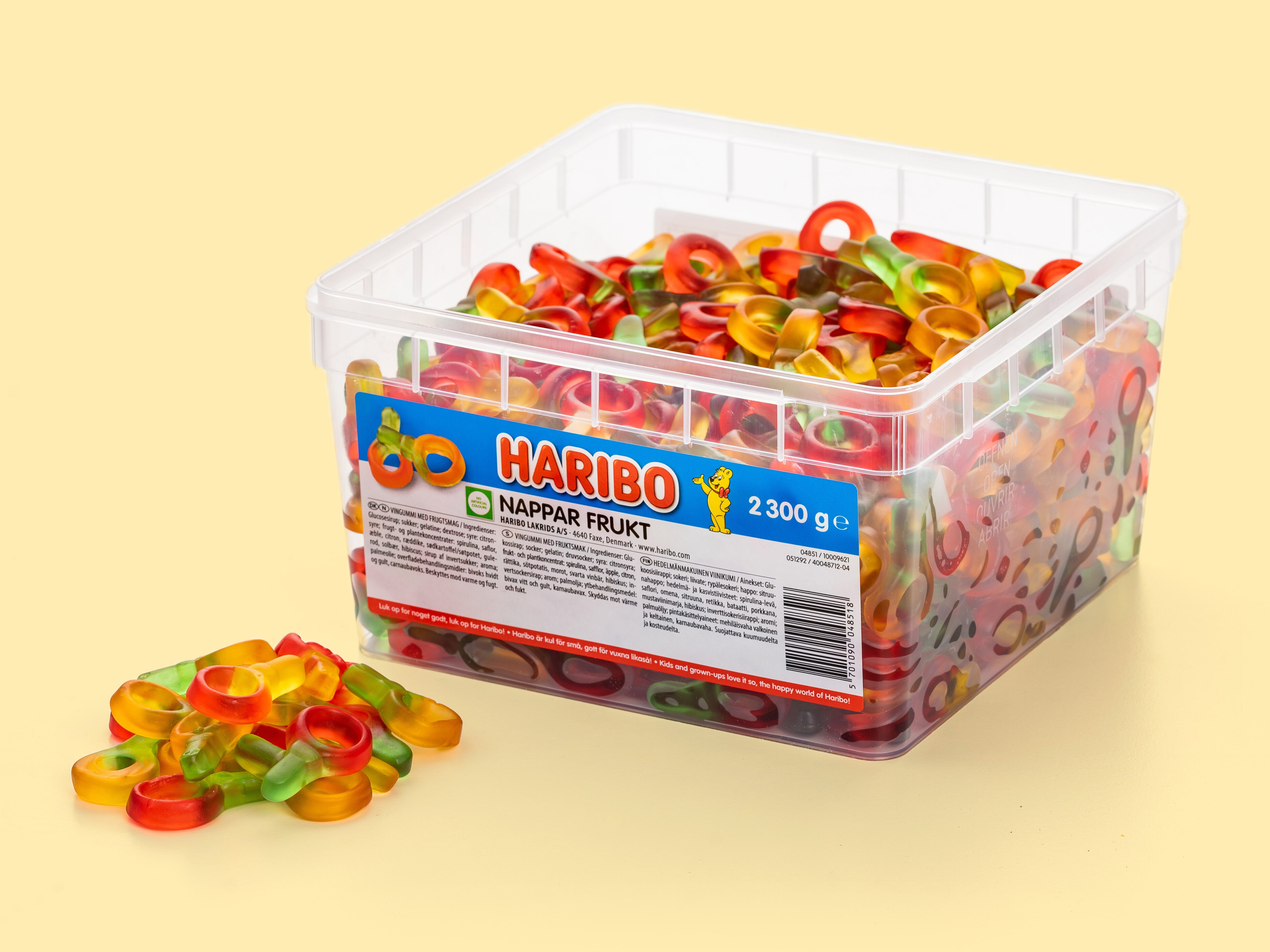 godteri i stor forpakning