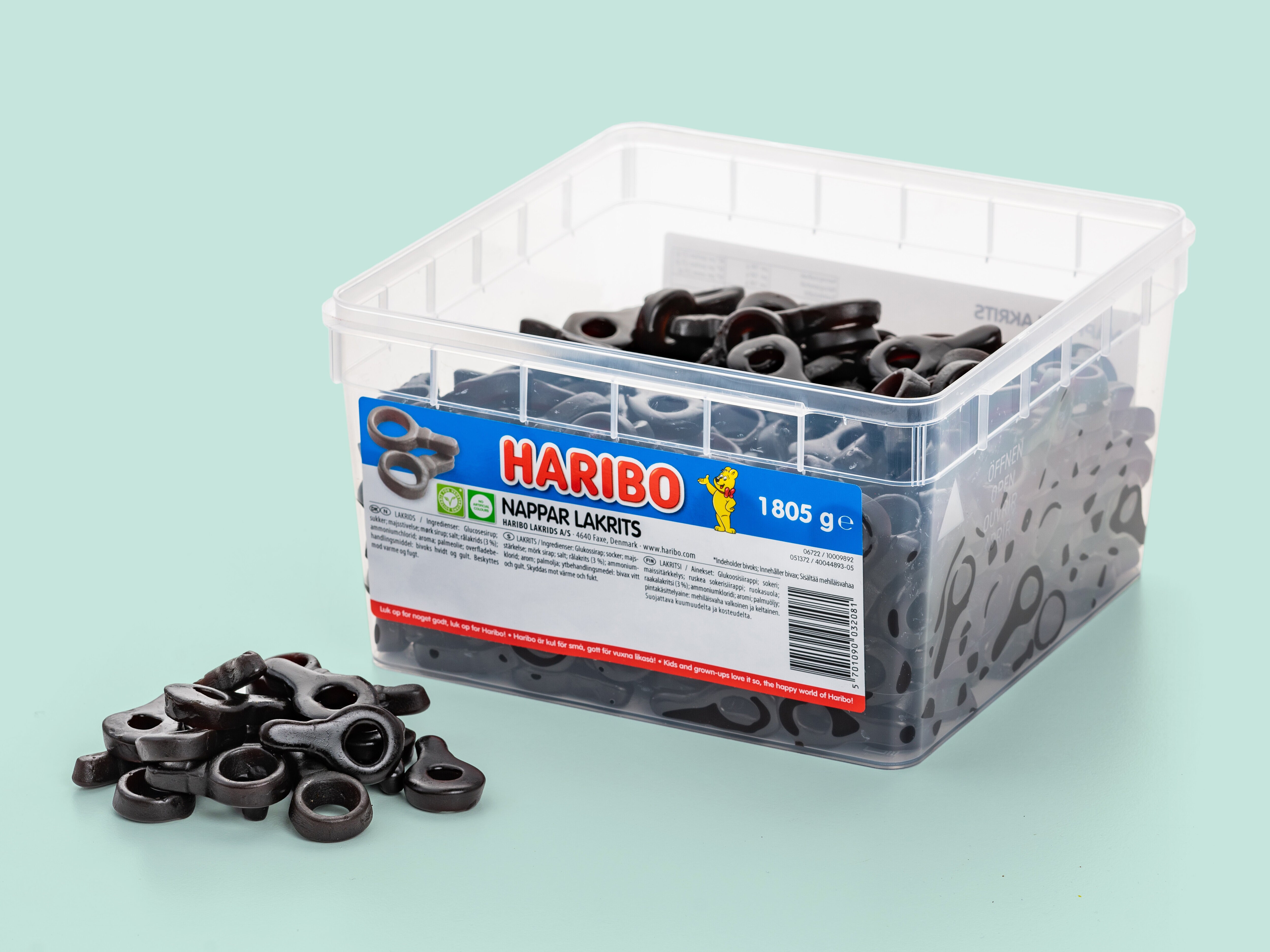 godteri i stor forpakning