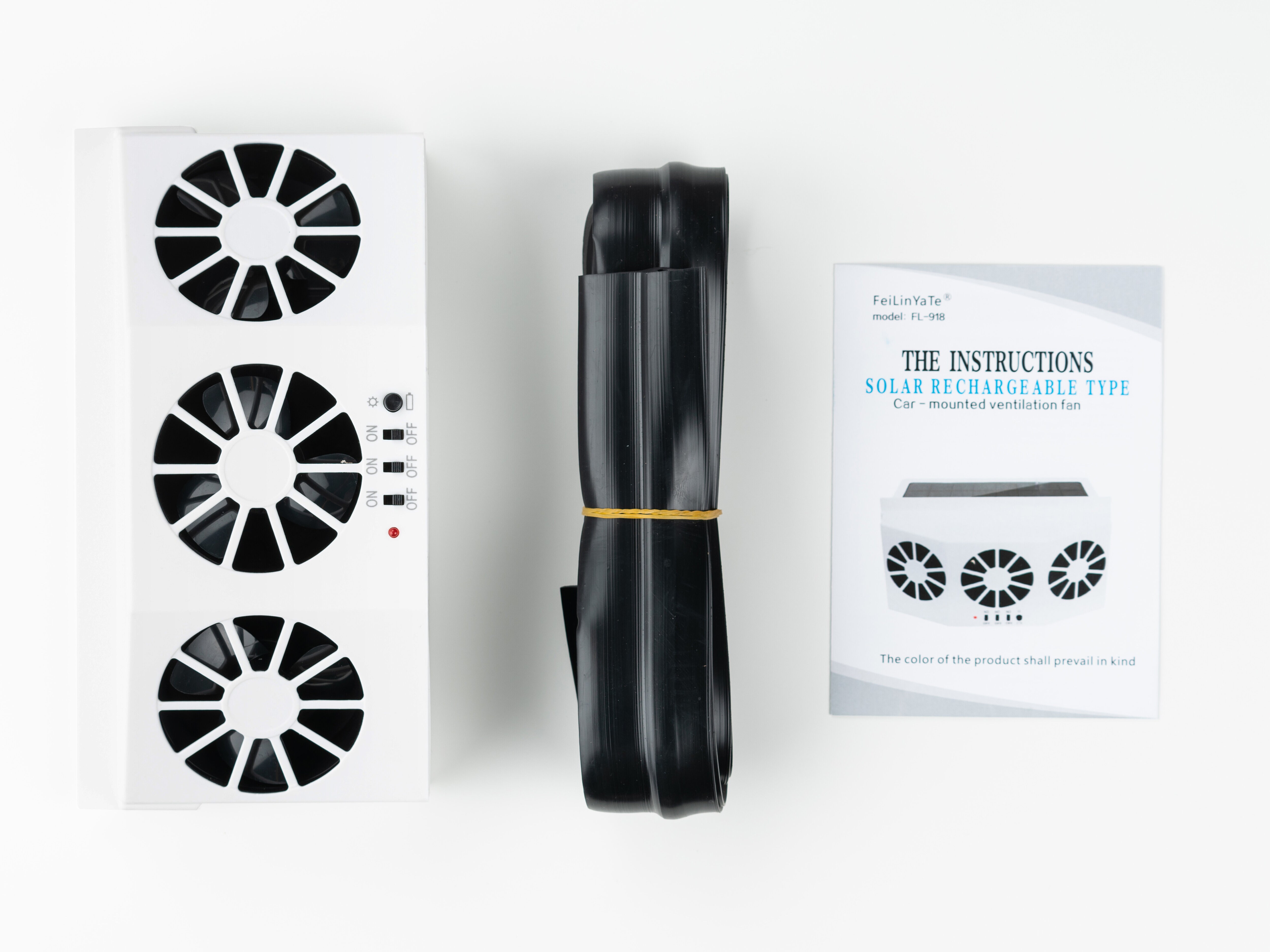 Solcelledrevet Ventilator til Bilen