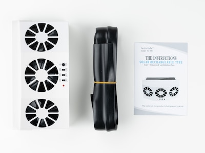 Solcelledrevet vifte til bilen