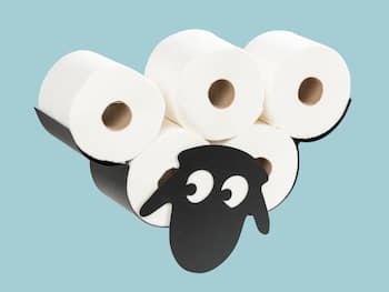 Toilettenpapierhalter – Liegendes Schaf