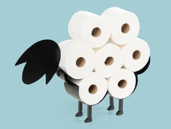 Toilettenpapierhalter – Stehendes Schaf