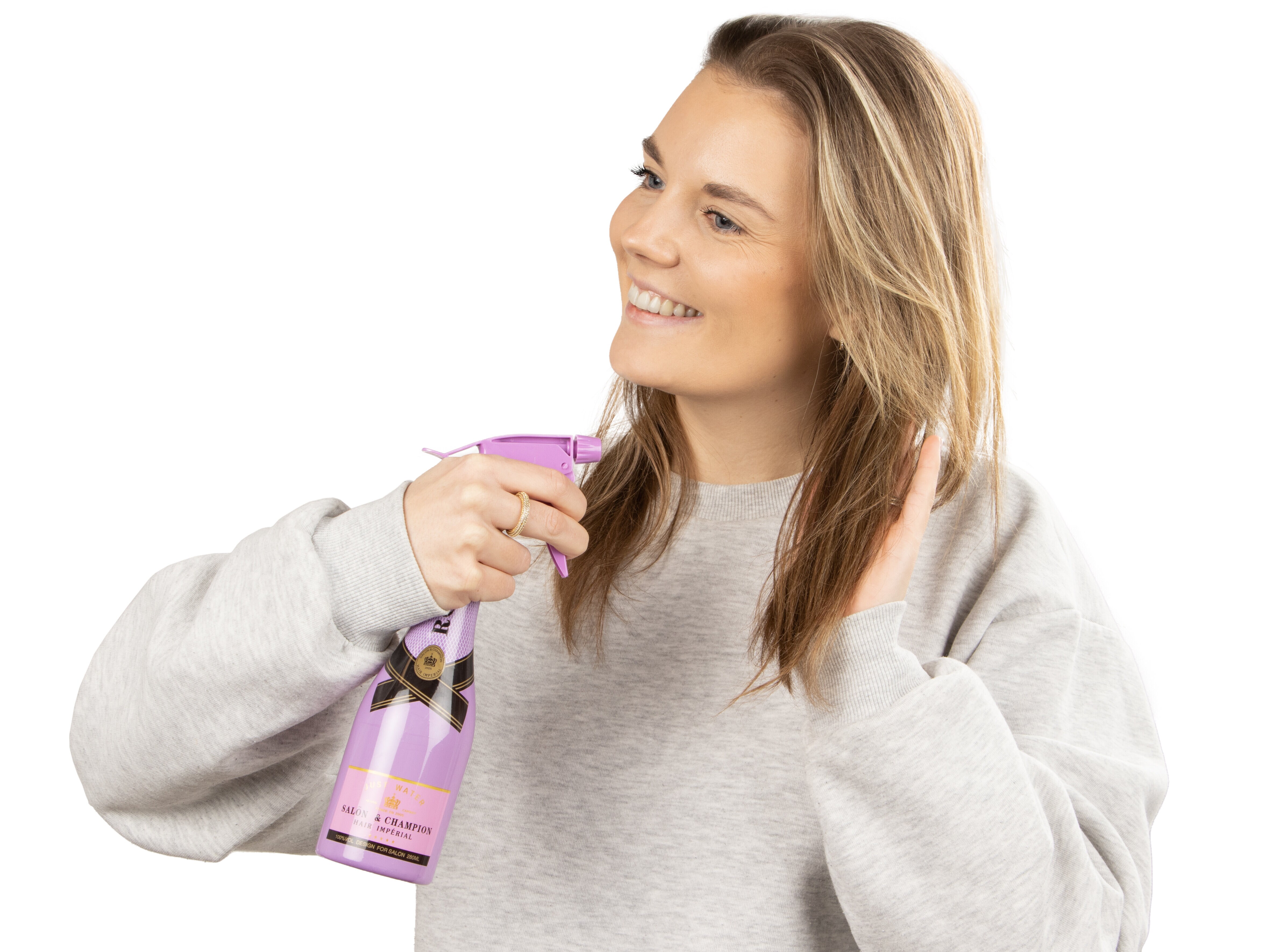 fukta håret sprayflaska