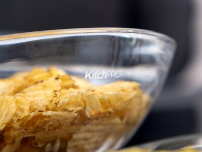 Chipsbolle med doble dipp-skåler - KitchPro