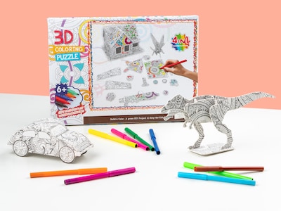 3D-figurer til at farvelægge - Spralla
