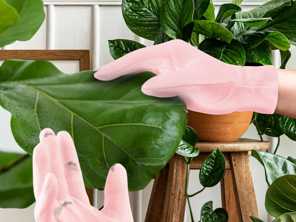 Mini Houseplant Vaskehanske til potteplanter