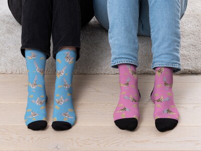 Personlige sokker med foto - Katt