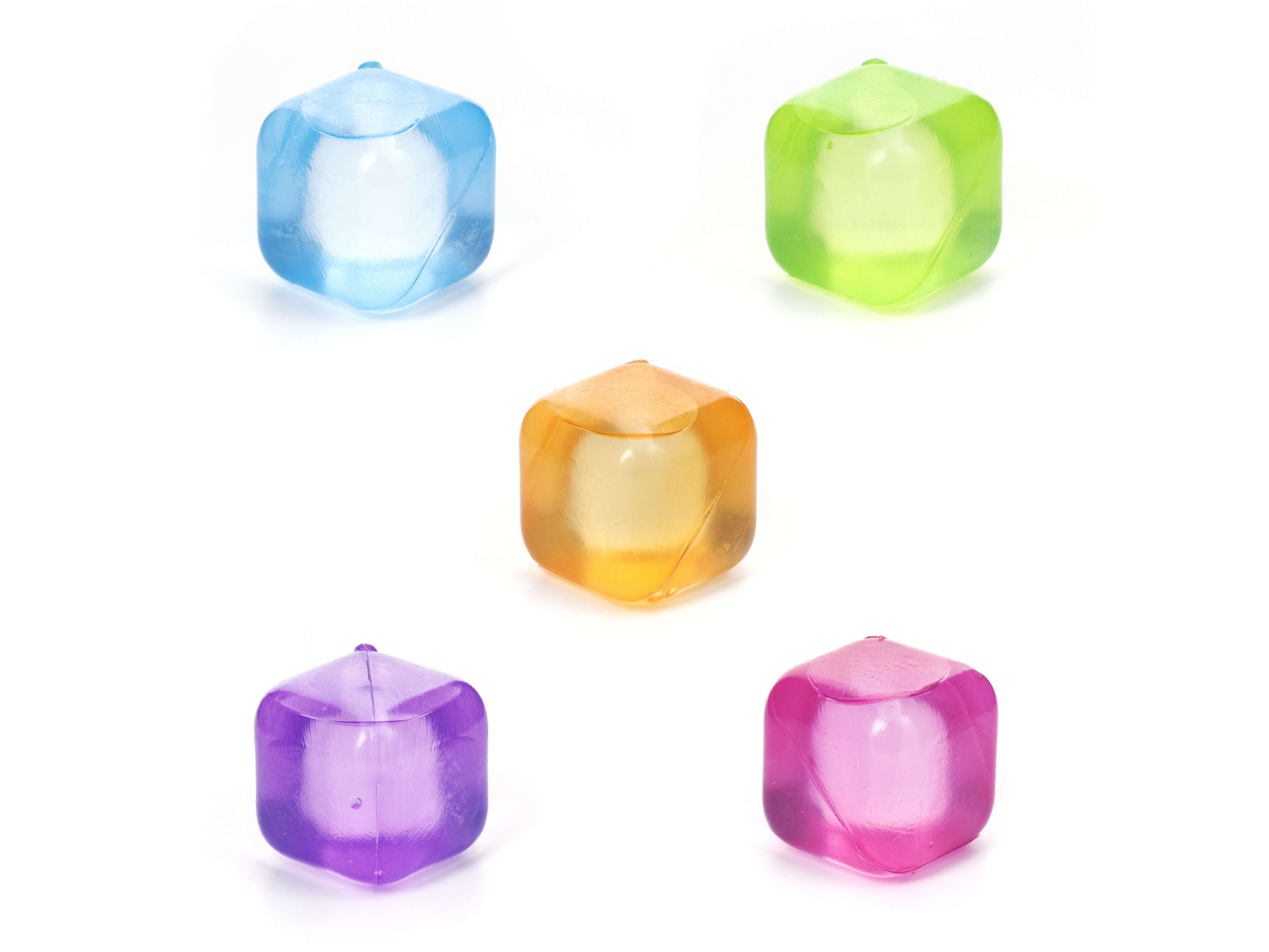 Gjenbrukbare isbiter - fargerik