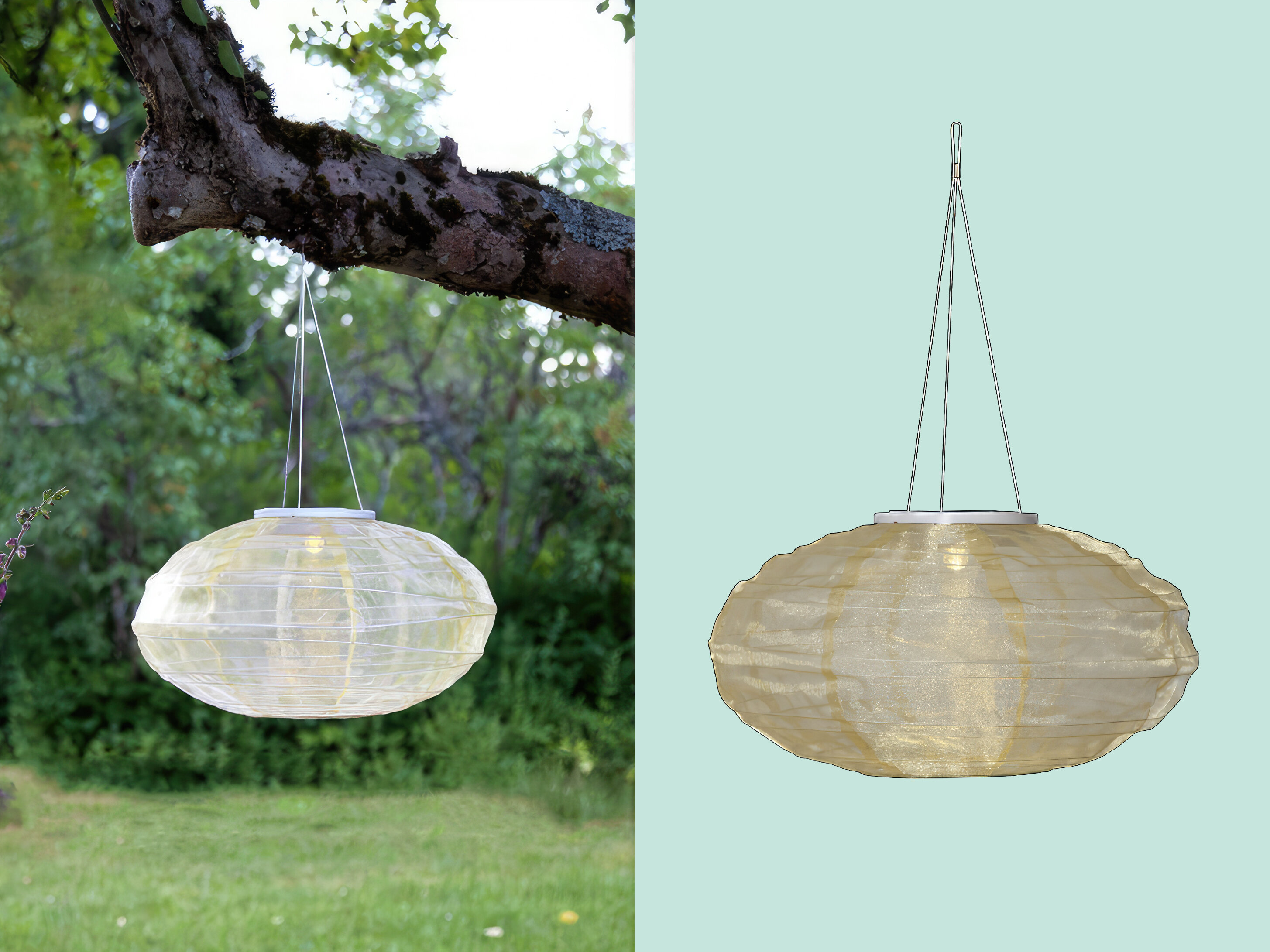 Solcellsdriven Rislykta - Oval