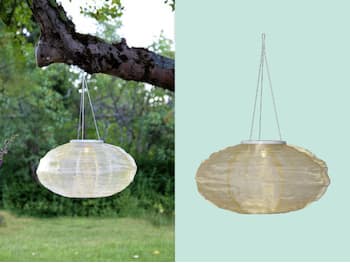 Solarbetriebene Reislaterne - Oval