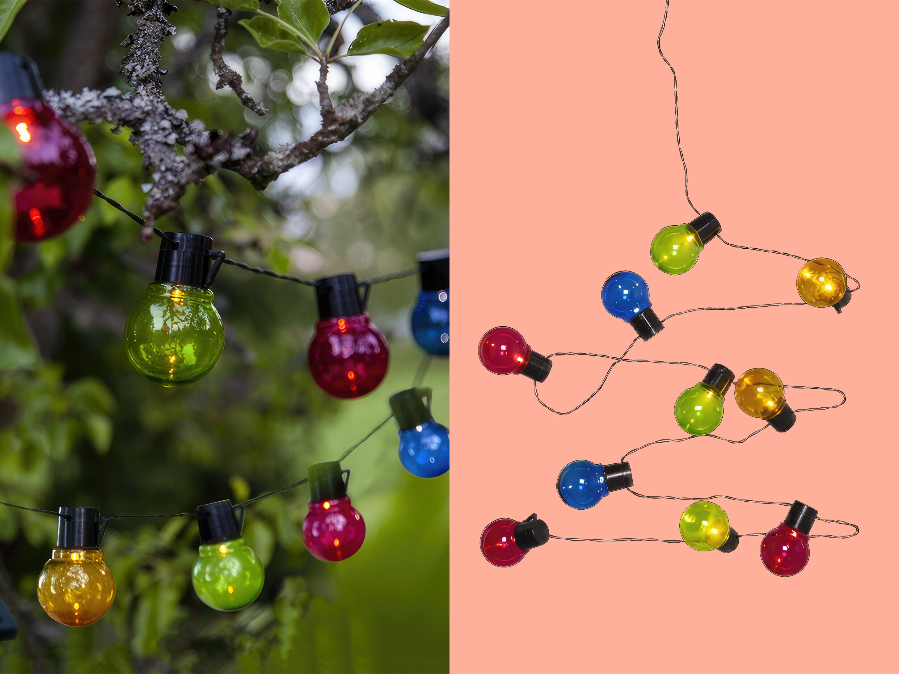 Solcellsdriven Ljusslinga - Flerfärgad