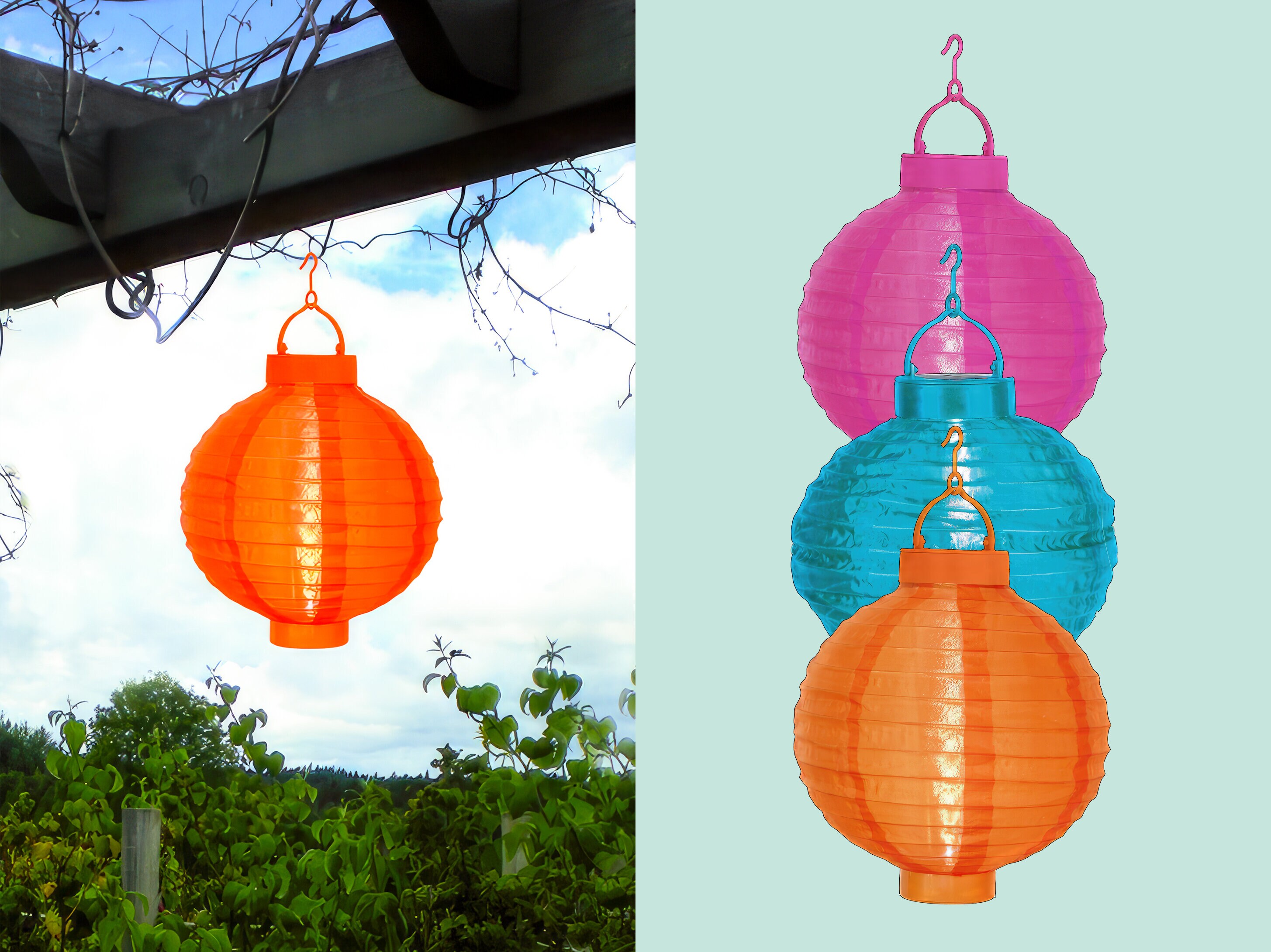 Solarbetriebene Papierlaterne