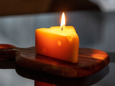 juuston muotoinen kynttilä
