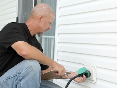 fremstrømsafbryder udendørs