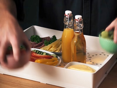 tablett für ein buffet