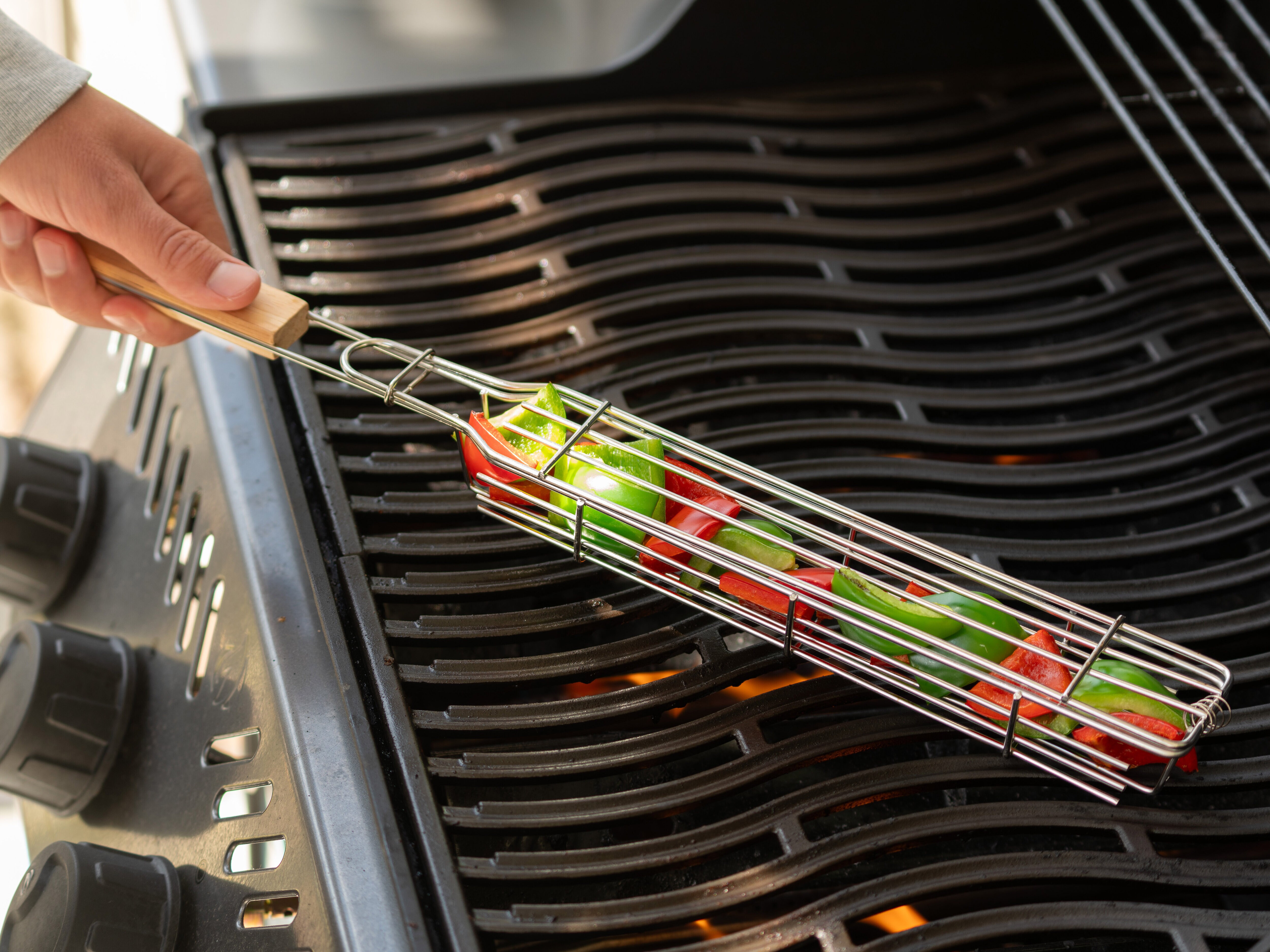 Grillkorb aus rostfreiem Stahl