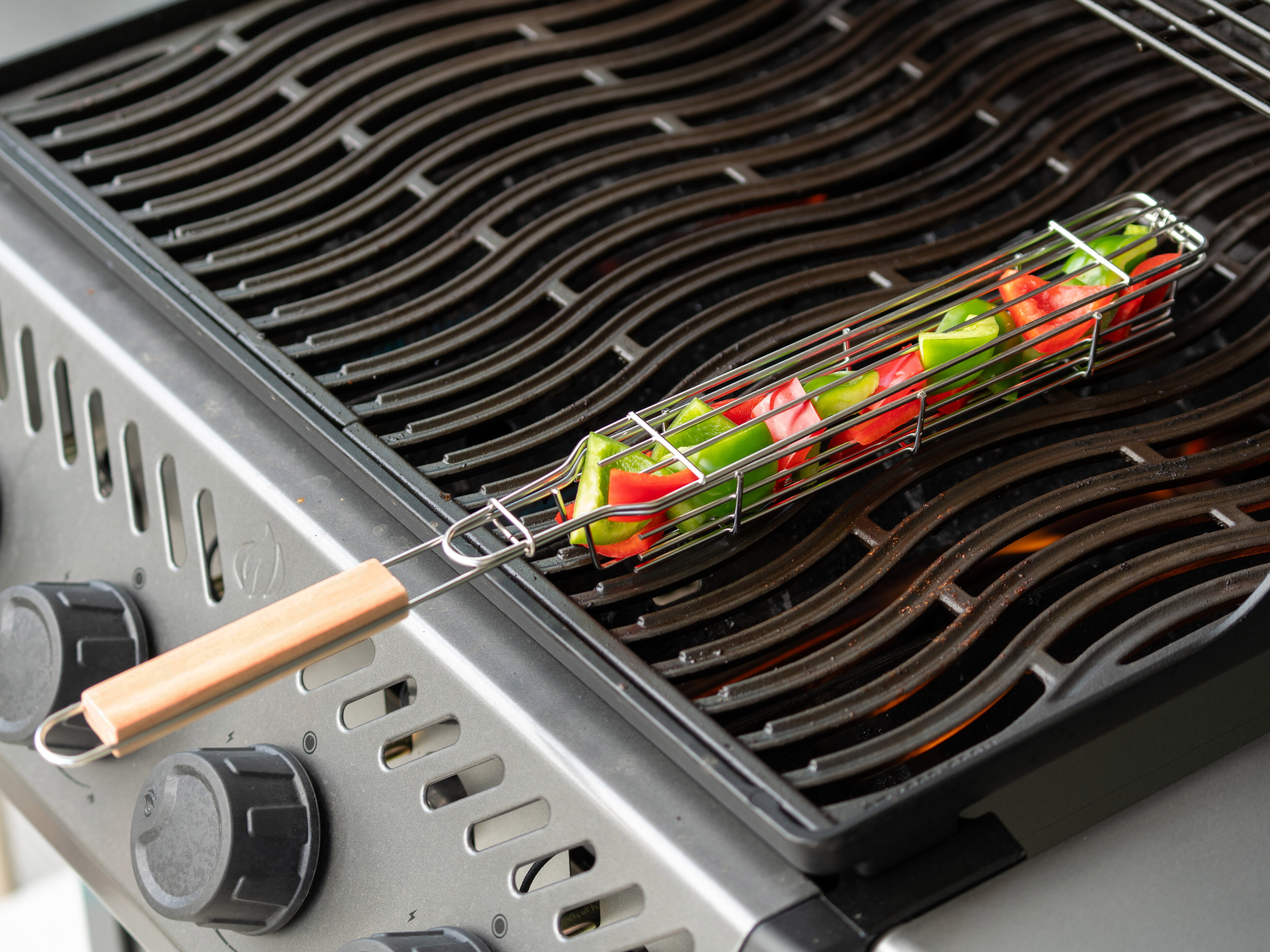 Grillkorb aus rostfreiem Stahl
