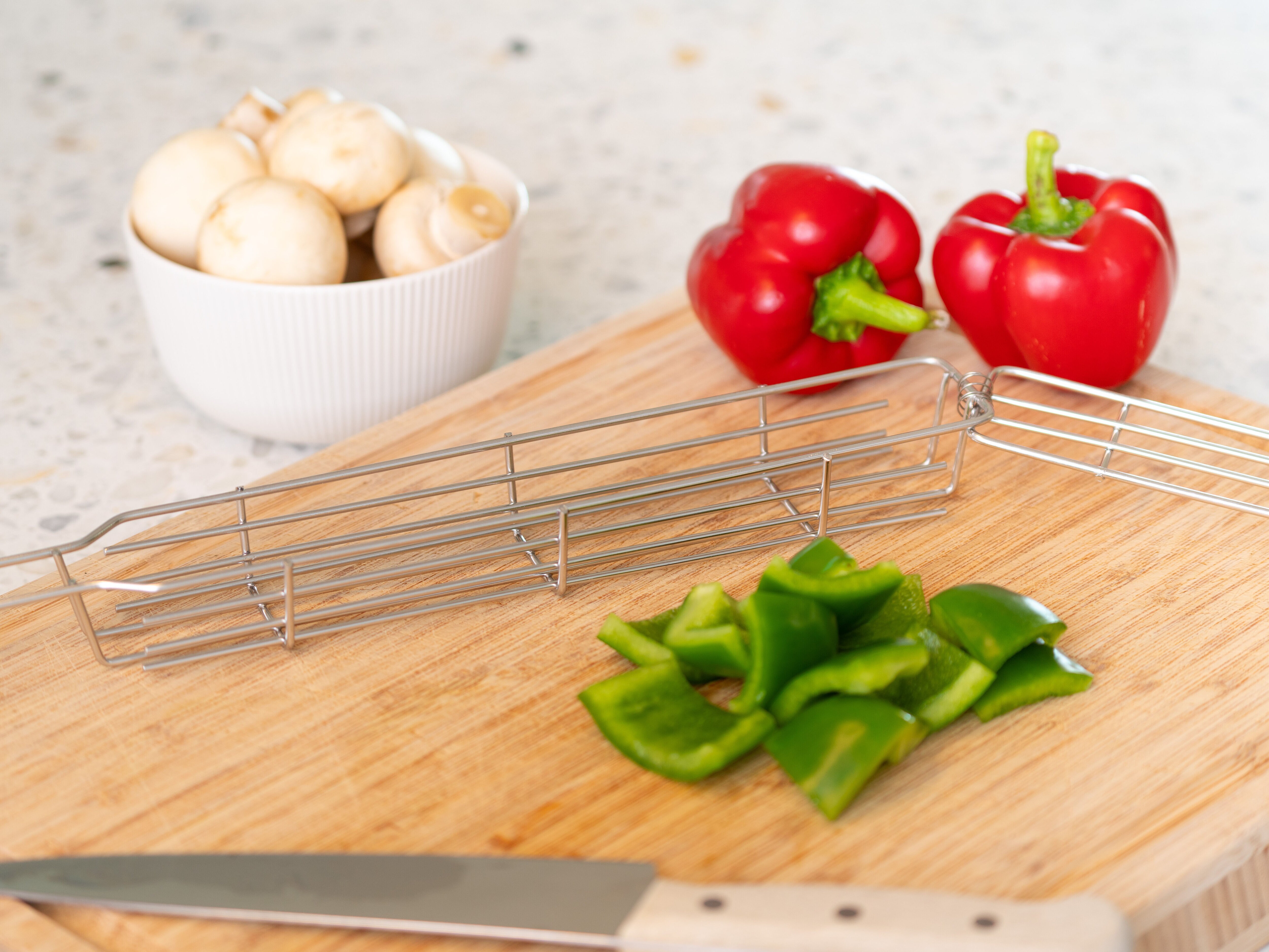 Grillkorb aus rostfreiem Stahl