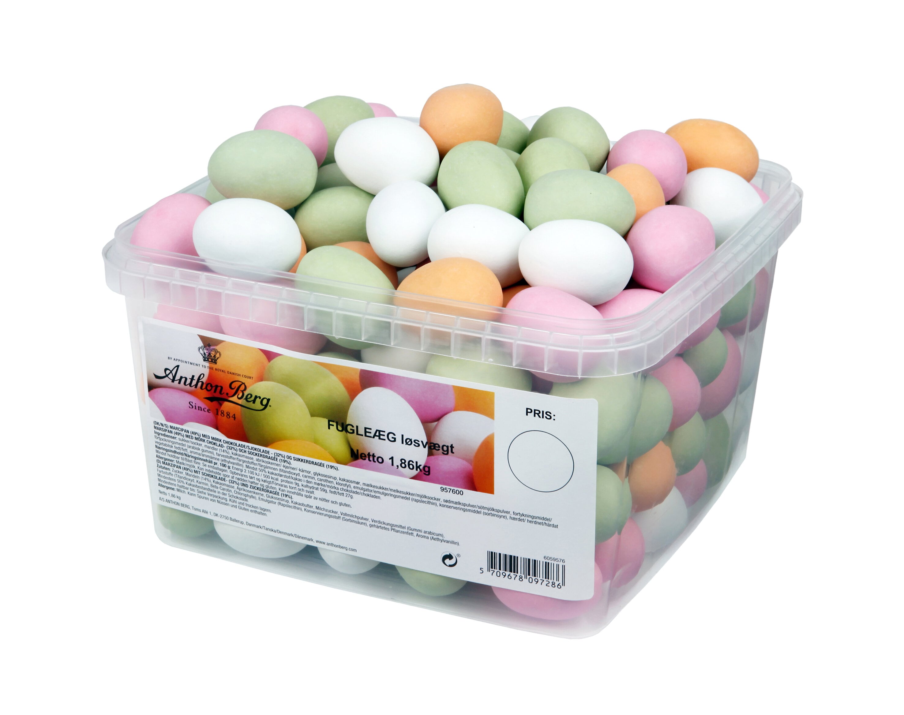 Anthon Berg Marsipanägg Lösgodis 1,8 kg