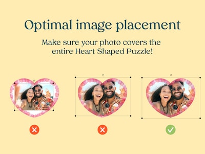 Personalisiertes Fotopuzzle - Herz