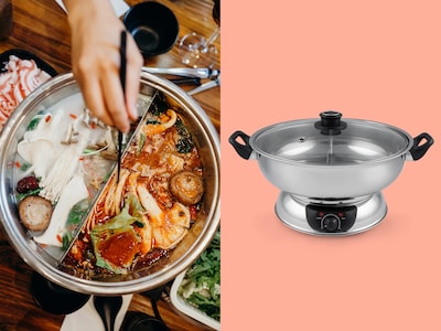 Sähkökäyttöinen Hot Pot -pata - Kaksiosainen