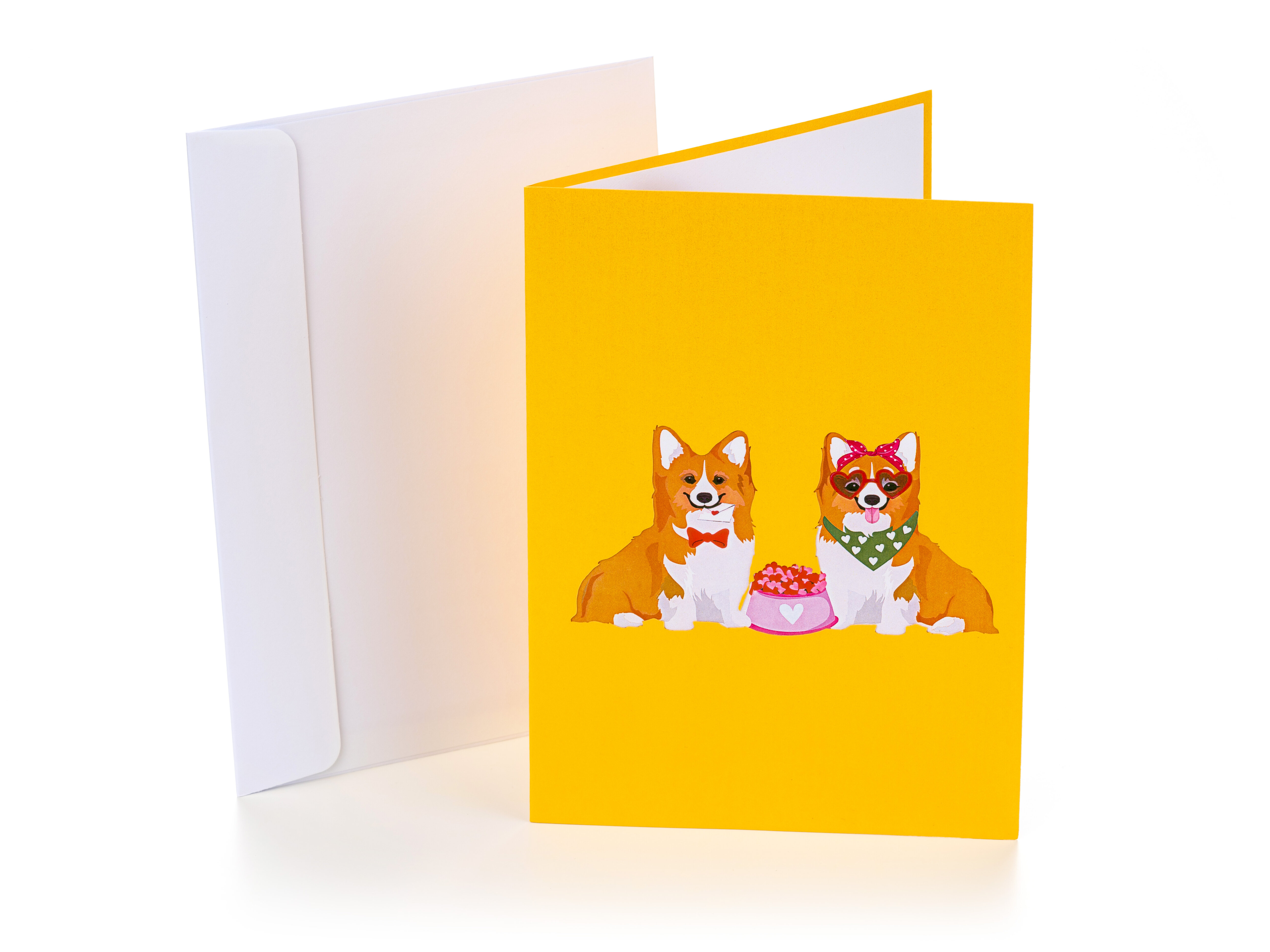 Pop Up-kortti - Corgi