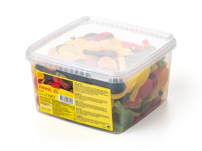Tennisketcher XL Bland-selv slik i kasser 2 kg