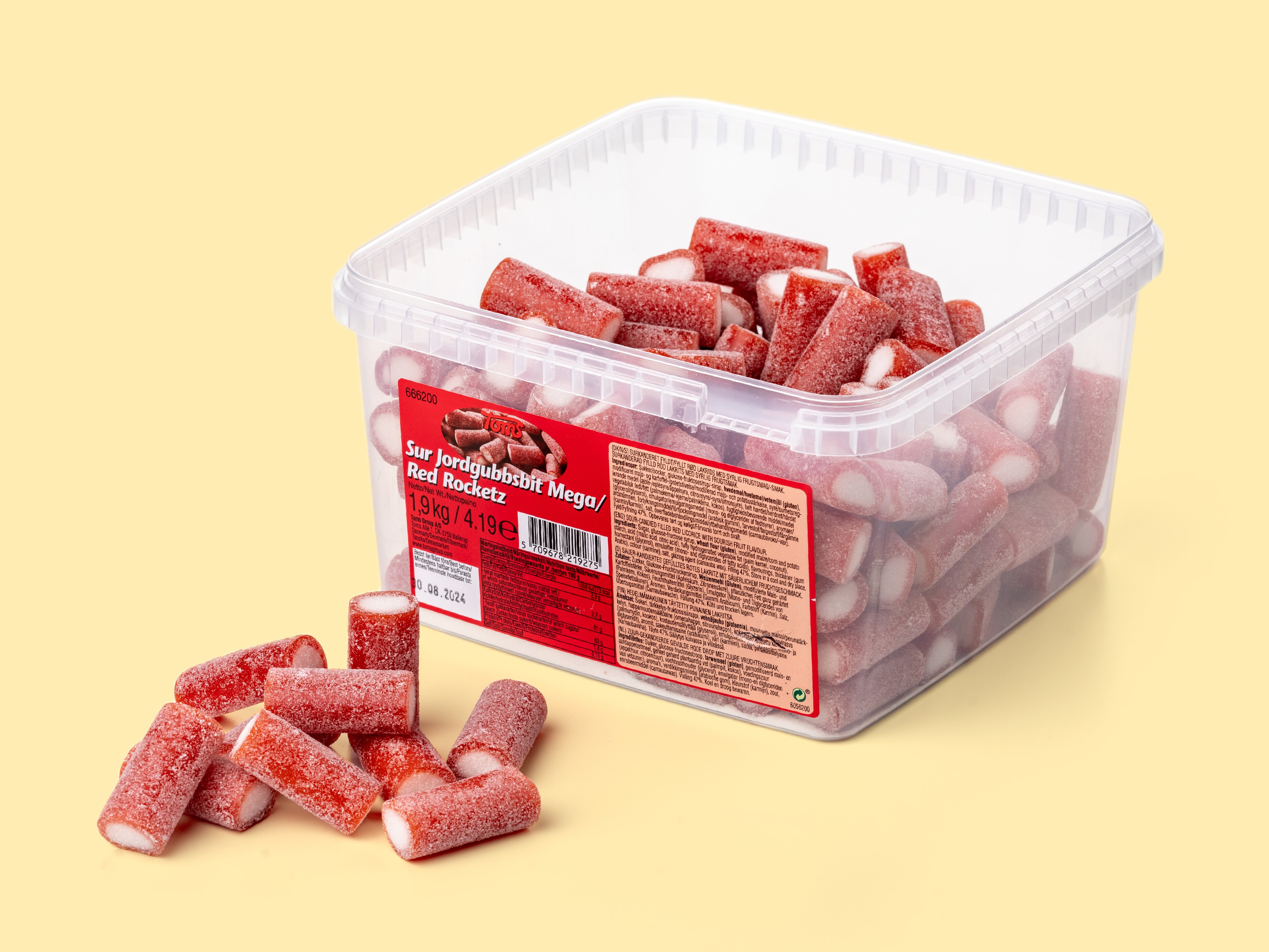 Sure Jordbær smågodt 1,9 kg