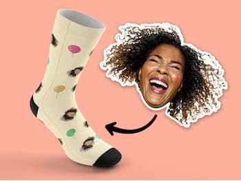 Personalisierte Socken mit Gesicht - Party