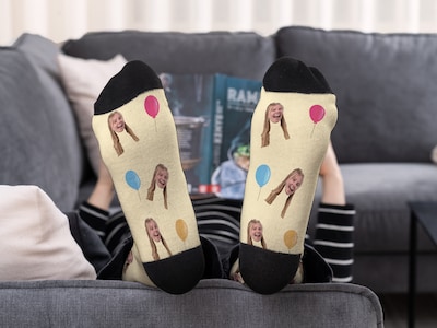 Personlige sokker med eget foto - Party