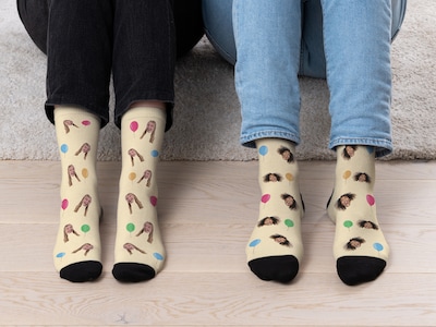 Personlige sokker med eget foto - Party
