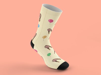 Personalisierte Socken mit Gesicht - Party