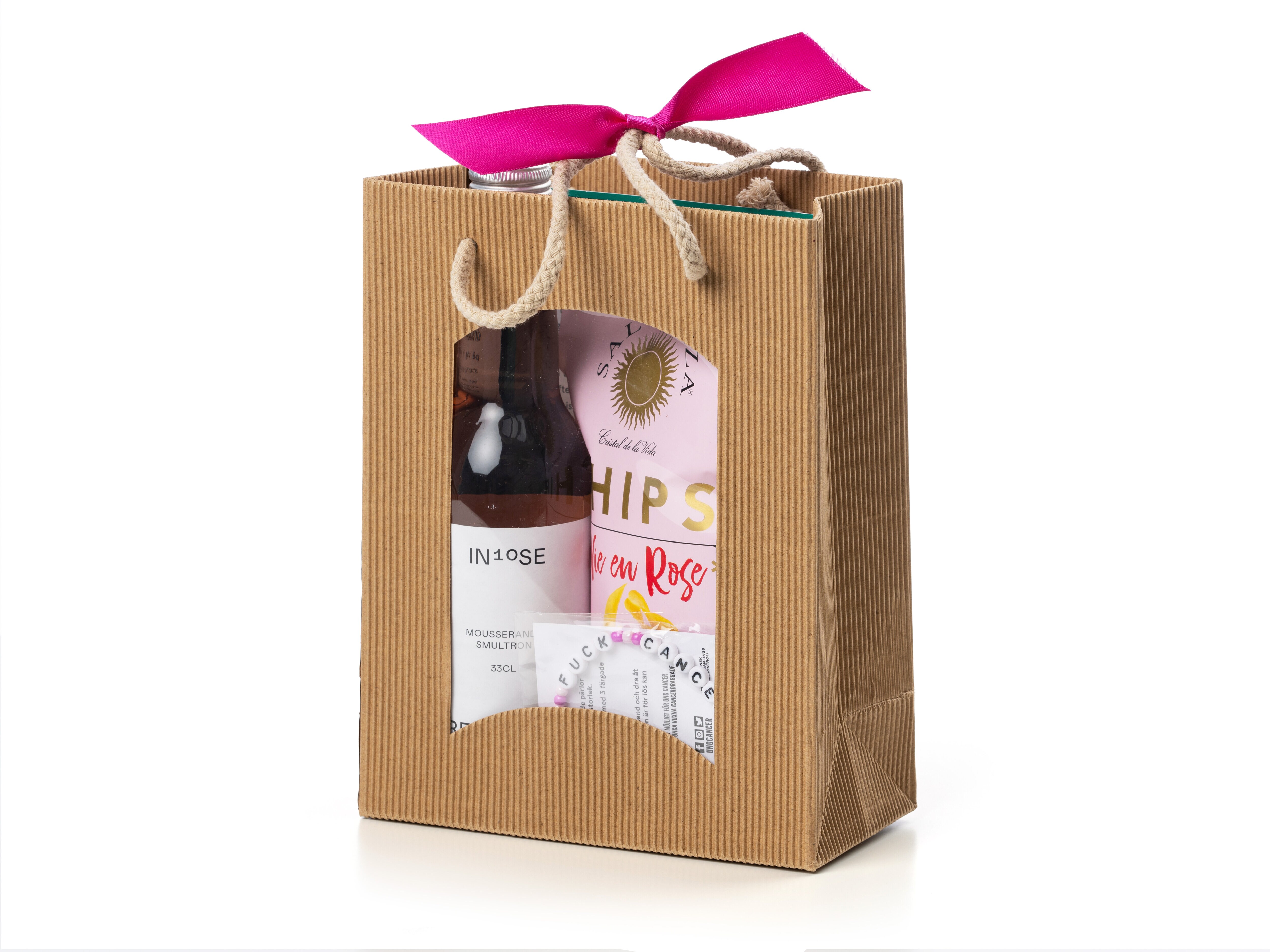 Lilla Rosa Presentpåse