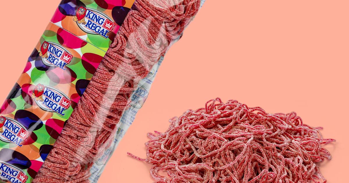Waterfront klassisk lov Køb 🎁 Spaghetti Jordbær Bland-selv slik i pose 1 kg ➡️ Online på  Coolstuff🪐